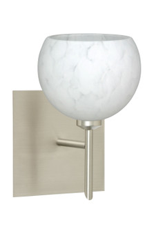 Palla One Light Wall Sconce in Satin Nickel (74|1SW-565819-SN-SQ)