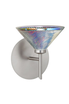 Kona One Light Wall Sconce in Satin Nickel (74|1SW-550493-SN)