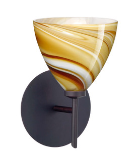 Mia One Light Wall Sconce in Bronze (74|1SW-1779HN-BR)