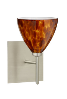Mia One Light Wall Sconce in Satin Nickel (74|1SW-177918-SN-SQ)