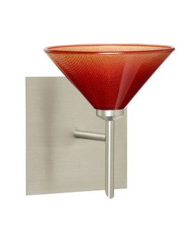 Kona One Light Wall Sconce in Satin Nickel (74|1SW-117691-SN-SQ)