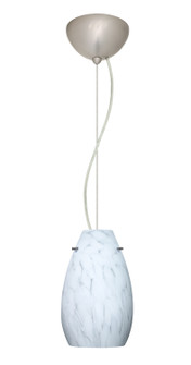 Pera One Light Pendant in Satin Nickel (74|1KX-412619-LED-SN)