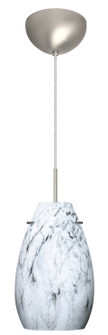 Pera One Light Pendant in Satin Nickel (74|1JC-4126MG-LED-SN)