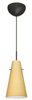 Cierro One Light Pendant in Bronze (74|1JC-4124VM-LED-BR)