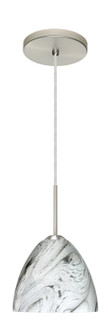 Sasha One Light Pendant in Satin Nickel (74|1BT-7572MG-MED-SN)