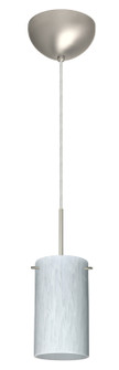 Stilo One Light Pendant in Satin Nickel (74|1BC-440419-LED-SN)