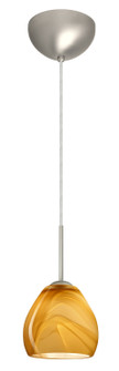 Bolla One Light Pendant in Satin Nickel (74|1BC-4122HN-LED-SN)