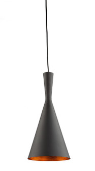 Connecticut One Light Pendant in Matte Black & Copper (78|JA800)