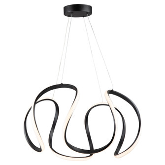 Mira LED Pendant in Black (78|AC7639BK)