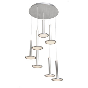 Aurora LED Chandelier in Brushed Aluminum (78|AC7557)