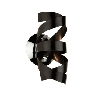 Bel Air One Light Wall Sconce in Metallic Black (78|AC603BK)