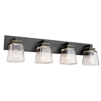 Eastwood Four Light Wall Mount in Black & Brass (78|AC11614VB)