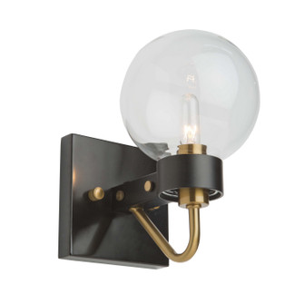 Chelton One Light Wall Sconce in Matte Black & Harvest Brass (78|AC11421CL)