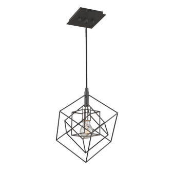 Artistry One Light Pendant in Matte Black & Polished Nickel (78|AC11117PN)