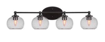 Capri Four Light Bathroom Lighting in Brushed Nickel (200|5914-MB-202)