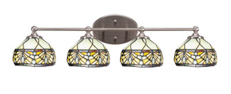 Capri Four Light Bathroom Lighting in Brushed Nickel (200|5914-BN-9485)