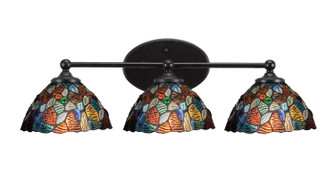 Capri Three Light Bathroom Lighting in Matte Black (200|5913-MB-9955)