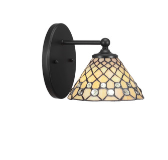 Capri One Light Wall Sconce in Matte Black (200|5911-MB-9415)