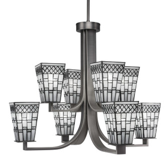Apollo Eight Light Chandelier in Graphite (200|578-GP-9104)
