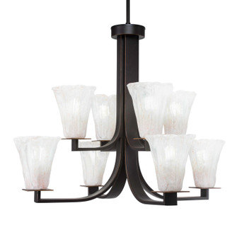 Apollo Eight Light Chandelier in Dark Granite (200|578-DG-729)