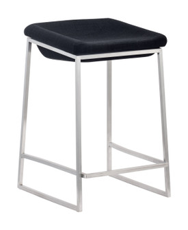 Lids Counter Stool (Set of 2) in Dark Gray, Silver (339|300037)