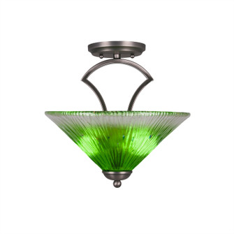 Zilo Two Light Semi-Flush in Graphite (200|563-GP-447)