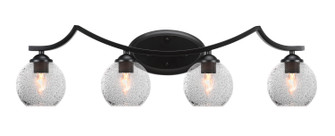 Zilo Four Light Bathroom in Matte Black (200|554-MB-4102)