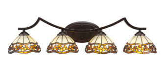 Zilo Four Light Bath Bar in Dark Granite (200|554-DG-9975)