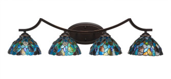 Zilo Four Light Bath Bar in Dark Granite (200|554-DG-9955)