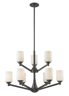 Montego Nine Light Chandelier in Coppery Bronze (224|411-9)