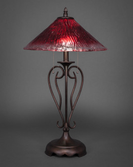 Olde Iron Two Light Table Lamp in Bronze (200|42-BRZ-716)