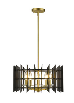 Haake Five Light Pendant in Satin Brass (224|338-18MB+SBR)