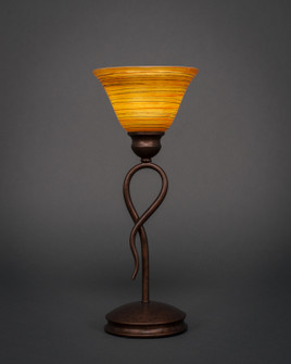 Leaf One Light Mini Table Lamp in Bronze (200|35-BRZ-454)