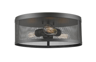 Meshsmith Three Light Flush Mount in Bronze (224|331F14-BRZ)