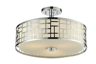 Elea Three Light Semi Flush Mount in Chrome (224|328-SF16-CH)