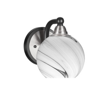 Paramount One Light Wall Sconce in Matte Black & Brushed Nickel (200|3421-MBBN-4109)