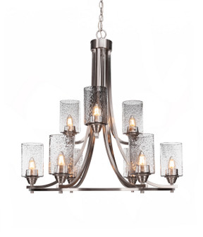 Paramount Nine Light Chandelier in Brushed Nickel (200|3409-BN-3002)