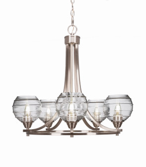 Paramount Five Light Chandelier in Brushed Nickel (200|3405-BN-5110)