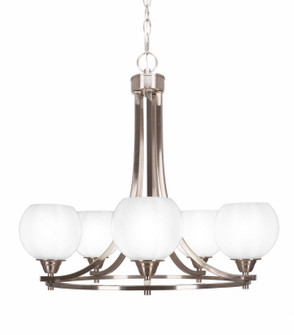 Paramount Five Light Chandelier in Brushed Nickel (200|3405-BN-4101)