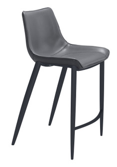 Magnus Counter Chair in Dark Gray, Black (339|109392)