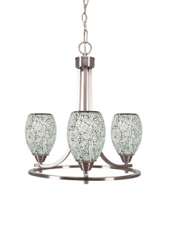 Paramount Three Light Chandelier in Brushed Nickel (200|3403-BN-4165)