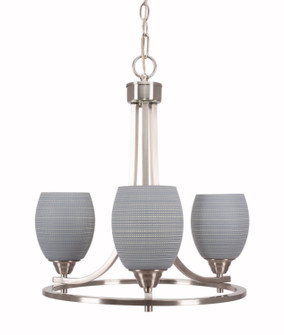 Paramount Three Light Chandelier in Brushed Nickel (200|3403-BN-4022)