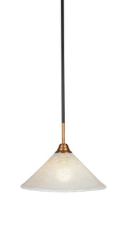 Paramount One Light Pendant in Matte Black & Brass (200|3401-MBBR-702)