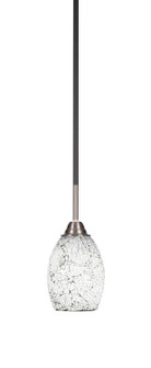Paramount One Light Mini Pendant in Matte Black & Brushed Nickel (200|3401-MBBN-4165)