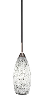 Paramount One Light Mini Pendant in Matte Black & Brushed Nickel (200|3401-MBBN-416)
