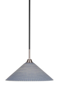 Paramount One Light Pendant in Matte Black & Brushed Nickel (200|3401-MBBN-4012)