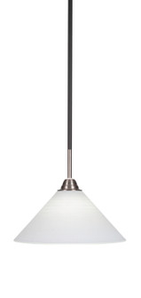 Paramount One Light Pendant in Matte Black & Brushed Nickel (200|3401-MBBN-4001)