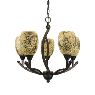 Bow Five Light Chandelier in Bronze (200|275-BRZ-4175)