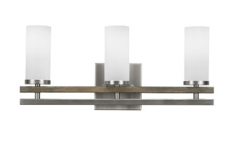 Belmont Three Light Bathroom Lighting in Graphite & Distressed Wood (200|2713-GPDW-801)