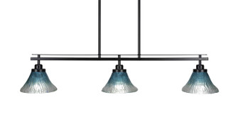Odyssey Three Light Island Pendant in Matte Black (200|2636-MB-458)